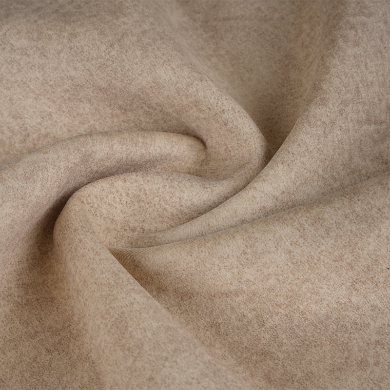 Printed Brown Stretch Single Sided Velvet Fabrics