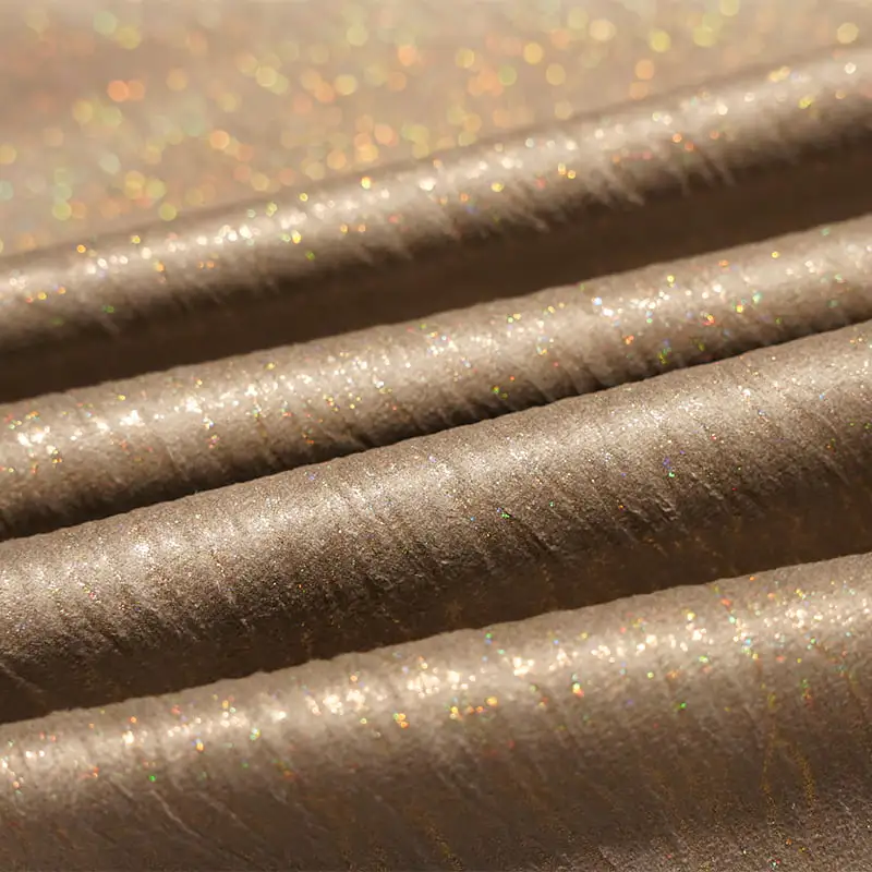 Printed Foil Warp Knitted Microfiber Suede Fabrics