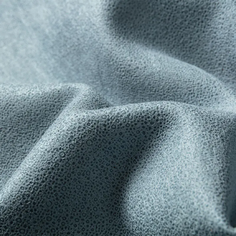 Foil Stamped Washed PU Synthetic Leather